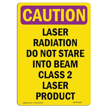 Signmission OSHA RADIATION Laser Radiation Do Not Stare Into 5in X 3.5in Decal, 10PK, OS-CR-D-35-V-10239-10PK OS-CR-D-35-V-10239-10PK
